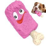 Load image into Gallery viewer, PcEoTllar Ice Cream Shape Dog Chew Toy, Fun Interactive Food Dispensing Dog Toys for Aggressive Super Chewers Small Medium Large Dogs (Yellow)
