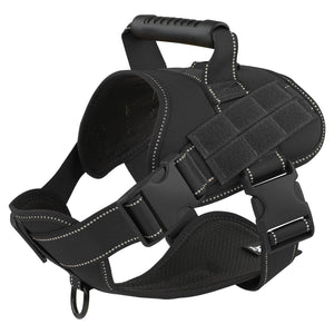 PcEoTllar No Pull Dog Harness for Small Dogs, Reflective Dog Vest Harness with Handle, Adjustable Easy on Dog Harness for Training Running Walking