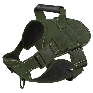 PcEoTllar No Pull Dog Harness for Small Dogs, Reflective Dog Vest Harness with Handle, Adjustable Easy on Dog Harness for Training Running Walking