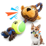 Load image into Gallery viewer, PcEoTllar Monkey Dog Toy, Squeaky Puppy Toys, Dog Rope Toys, Plush Puppy Chew Toys for Teething
