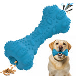 Load image into Gallery viewer, PcEoTllar Interactive Dog Chew Toy, Squeaky Treat Dispensing Dog Enrichment Toy, Bleef Flavor, Blue
