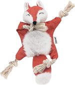 Load image into Gallery viewer, PcEoTllar Fox Dog Toy with Squeaker, Stuffless Plush Dog Toy Squeaky Toys Cotton Rope Dog Toy
