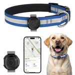 Load image into Gallery viewer, PcEoTllar Smart Dog Tracker Collar, Dog Trackers Pet Location Tracker with Collar, No Monthly Fee, Compatible with iOS Find My, Anti-Lost Tracking Device for Pets
