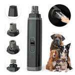 Load image into Gallery viewer, PcEoTllar Dog Nail Grinder, 2 Speed Rechargeable LED Dog Nail Trimmer, Clipper for Dogs and Cats, Black

