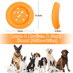 Load image into Gallery viewer, PcEoTllar Dog Toys for Aggressive Chewers, Natural Rubber Dog Chew Toys, Slow Feeder Dog Bowl,Yellow
