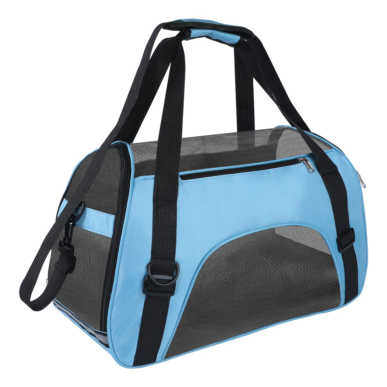 PcEoTllar Cat Carrier Airline Approved Pet Carrier, Dog Carrier, Puppy Carrier, Kitten Carrier, Blue