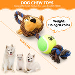 Load image into Gallery viewer, PcEoTllar Monkey Dog Toy, Squeaky Puppy Toys, Dog Rope Toys, Plush Puppy Chew Toys for Teething
