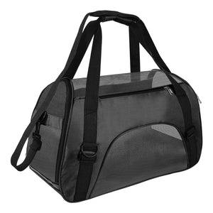PcEoTllar Cat Carrier Airline Approved Pet Carrier, Dog Carrier, Puppy Carrier, Kitten Carrier, Black