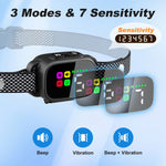 Load image into Gallery viewer, Anti-Bark Collar for Small Dogs, No Shock Bark Collar with Beep &amp; Vibration, 1-7 Sensitivities Adjustable, Rechargeable Dog Barking Collar - Black
