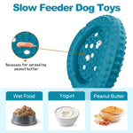 Load image into Gallery viewer, PcEoTllar Dog Toys for Aggressive Chewers, Natural Rubber Dog Chew Toys, Slow Feeder Dog Bowl, Green
