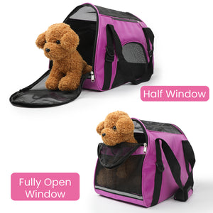 PcEoTllar Cat Carrier Airline Approved Pet Carrier, Dog Carrier, Puppy Carrier, Kitten Carrier, Purple