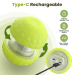 Load image into Gallery viewer, Light Up Dog Ball, Rechargeable LED Dog Toy Ball, Waterproof Durable Fetch Ball Grow in The Dark, Night Glowing Toy, Natural Rubber, Color Changing LED, Green
