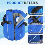 Load image into Gallery viewer, PcEoTllar Winter Dog Coat with Harness, Waterproof Reflective Dog Winter Jacket, Thick Fleece Snowsuit Christmas Vest for Small Dogs 8-11 lbs, Black
