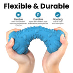 Load image into Gallery viewer, PcEoTllar Interactive Dog Chew Toy, Squeaky Treat Dispensing Dog Enrichment Toy, Bleef Flavor, Blue
