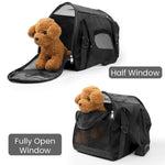 Load image into Gallery viewer, PcEoTllar Cat Carrier Airline Approved Pet Carrier, Dog Carrier, Puppy Carrier, Kitten Carrier, Black
