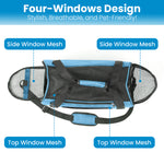 Load image into Gallery viewer, PcEoTllar Cat Carrier Airline Approved Pet Carrier, Dog Carrier, Puppy Carrier, Kitten Carrier, Blue
