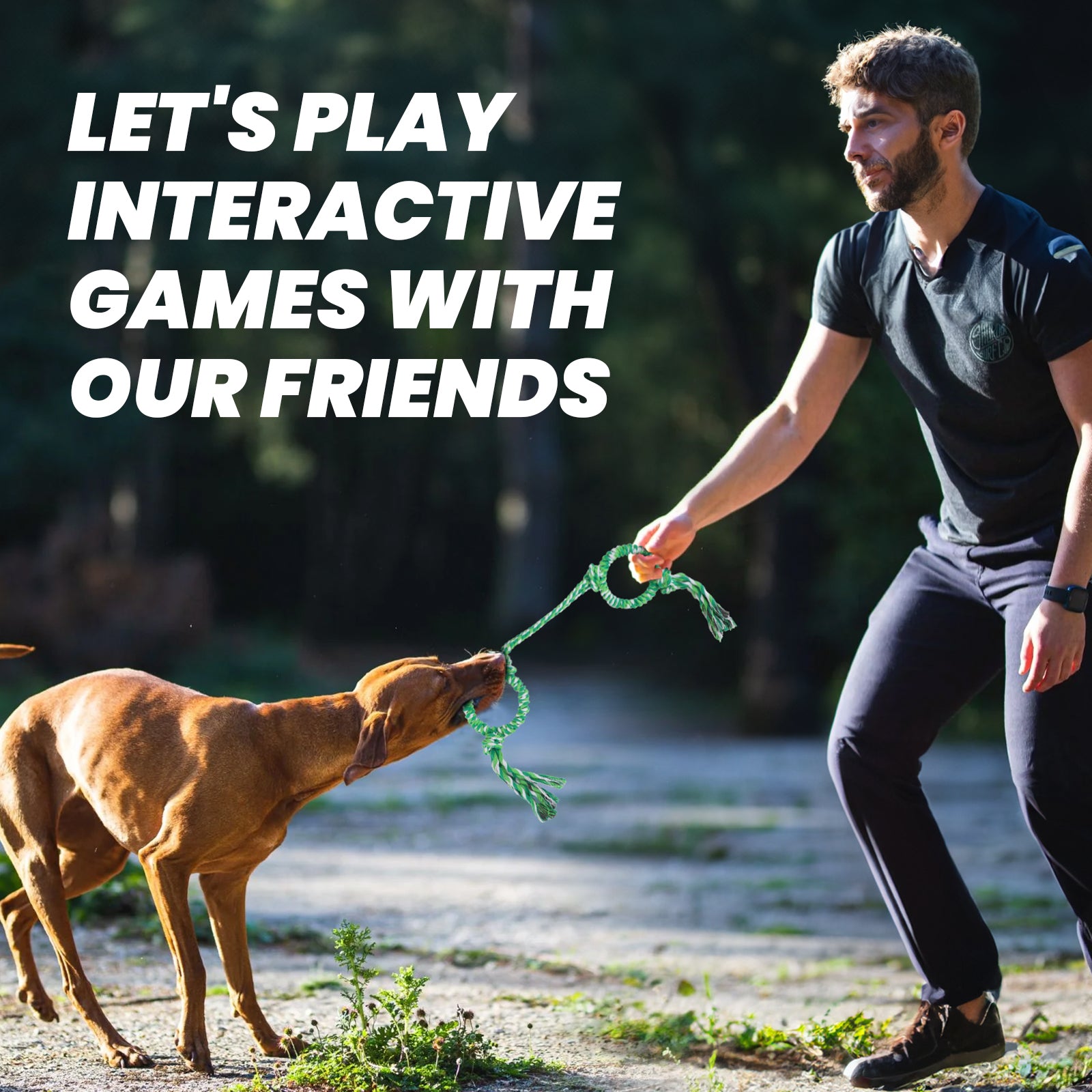 PcEoTllar Dog Toys for Aggressive Chewers, Dog Rope Toy with Metal Rings, Tug of War Rope Dog Chew Toys for Small, Medium and Large Dogs