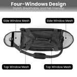 Load image into Gallery viewer, PcEoTllar Cat Carrier Airline Approved Pet Carrier, Dog Carrier, Puppy Carrier, Kitten Carrier, Black

