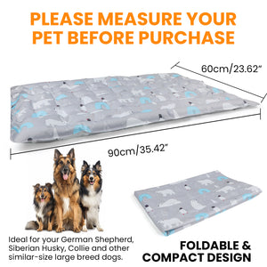 PcEoTllar Dog Cooling Mat, Ice Cooling Pad for Dogs and Cats, Water Injection Cooling Dog Bed Mats for Home, Travel and Crates - XL