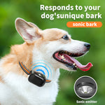 Load image into Gallery viewer, PcEoTllar Ultrasonic Dog Bark Collar, Rechargeable Anti Barking Collar with Beep, Vibration &amp; Ultrasonic for Small Medium Large Dogs (Orange)
