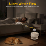 Load image into Gallery viewer, PcEoTllar Wireless Cat Water Fountain Cordless, Battery Operated Cat Fountain, 33.8oz/1000mL Automatic Pet Water Dispenser Rechargeable Drinking Fountains for Cats and Dogs

