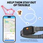 Load image into Gallery viewer, PcEoTllar Dog GPS Tracker, Real-Time Location Tracking Collar Device with App, IPX7 Waterproof, Adjustable for Small, Medium &amp; Large Dogs
