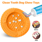 Load image into Gallery viewer, PcEoTllar Dog Toys for Aggressive Chewers, Natural Rubber Dog Chew Toys, Slow Feeder Dog Bowl,Yellow
