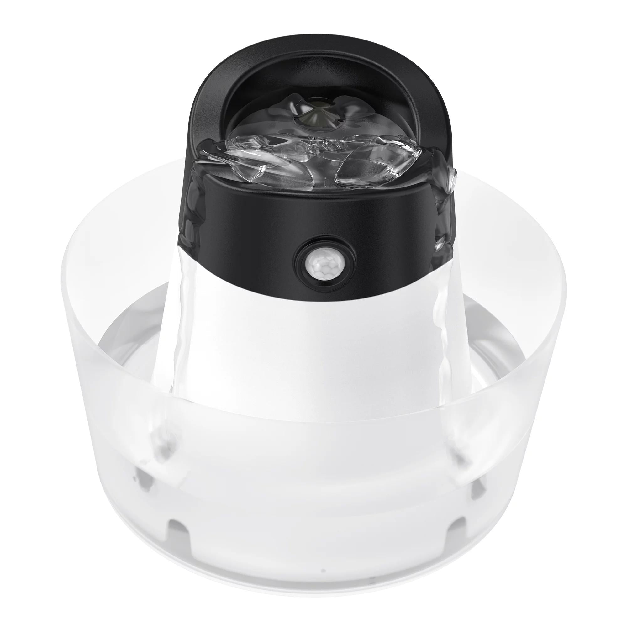 PcEoTllar Cat Water Fountain, Automatic Rechargeable Pet Water Dispenser for Cats and Dogs, Black