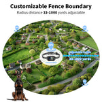 Load image into Gallery viewer, PcEoTllar GPS Wireless Dog Fence Collar, Electric Dog Fence with GPS, Beep/Vibration/Shock, Black
