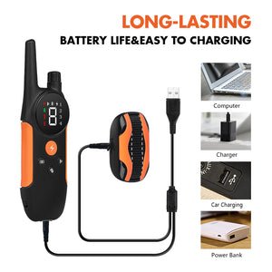 PcEoTllar Dog Training Collars for 2 Dogs, 2 Receivers Dog Shock Collar with Remote, 3 Training Modes Beep Vibration Shock for Small Medium Large Dogs