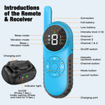 Load image into Gallery viewer, PcEoTllar Dog Training Collar with Remote 2600ft Range, Strong Vibrating Dog Collar Beep and Vibrate Only, Waterproof &amp; Rechargeable Vibration Collar for Small Medium Large Dogs, Blue
