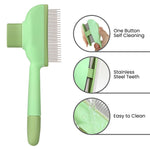 Load image into Gallery viewer, Cat Steam Brush for Shedding, 4-in-1 Rechargeable Pet Grooming Kit with Steam Brush, Self-Cleaning Flea Comb, Nail Clippers &amp; Hair Remover Glove
