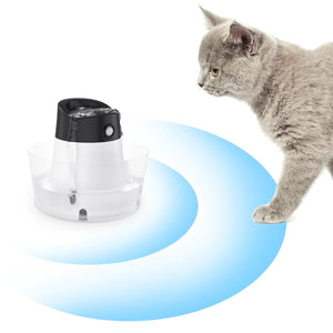 PcEoTllar Cat Water Fountain, Automatic Rechargeable Pet Water Dispenser for Cats and Dogs, Black