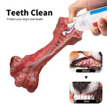 Load image into Gallery viewer, PcEoTllar Dog Toys for Aggressive Chewers, 1 Soft Rubber &amp; 1 Nylon Dog Chew Bones, Medium, 2 Pack
