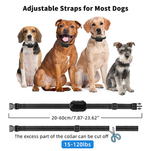 PcEoTllar Ultrasonic Dog Bark Collar, Rechargeable Anti Barking Collar with Beep, Vibration & Ultrasonic for Small Medium Large Dogs (Black)