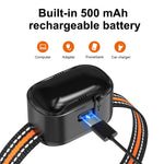 Load image into Gallery viewer, PcEoTllar Ultrasonic Dog Bark Collar, Rechargeable Anti Barking Collar with Beep, Vibration &amp; Ultrasonic for Small Medium Large Dogs (Orange)
