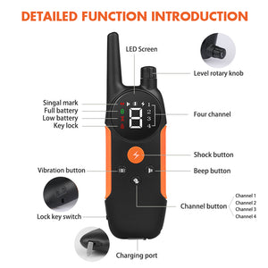 PcEoTllar Dog Training Collars for 2 Dogs, 2 Receivers Dog Shock Collar with Remote, 3 Training Modes Beep Vibration Shock for Small Medium Large Dogs