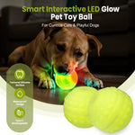 Load image into Gallery viewer, Light Up Dog Ball, Rechargeable LED Dog Toy Ball, Waterproof Durable Fetch Ball Grow in The Dark, Night Glowing Toy, Natural Rubber, Color Changing LED, Green
