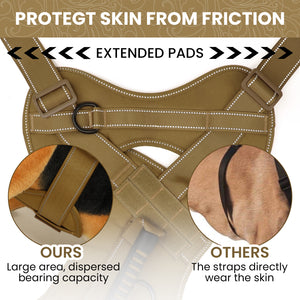 PcEoTllar No Pull Dog Harness for Small Dogs, Reflective Dog Vest Harness with Handle, Adjustable Easy on Dog Harness for Training Running Walking
