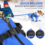 Load image into Gallery viewer, PcEoTllar Winter Dog Coat with Harness, Waterproof Reflective Dog Winter Jacket, Thick Fleece Snowsuit Christmas Vest for Small Dogs 8-11 lbs, Black
