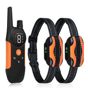 PcEoTllar Dog Training Collars for 2 Dogs, 2 Receivers Dog Shock Collar with Remote, 3 Training Modes Beep Vibration Shock for Small Medium Large Dogs