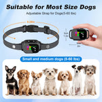 Load image into Gallery viewer, Anti-Bark Collar for Small Dogs, No Shock Bark Collar with Beep &amp; Vibration, 1-7 Sensitivities Adjustable, Rechargeable Dog Barking Collar - Black
