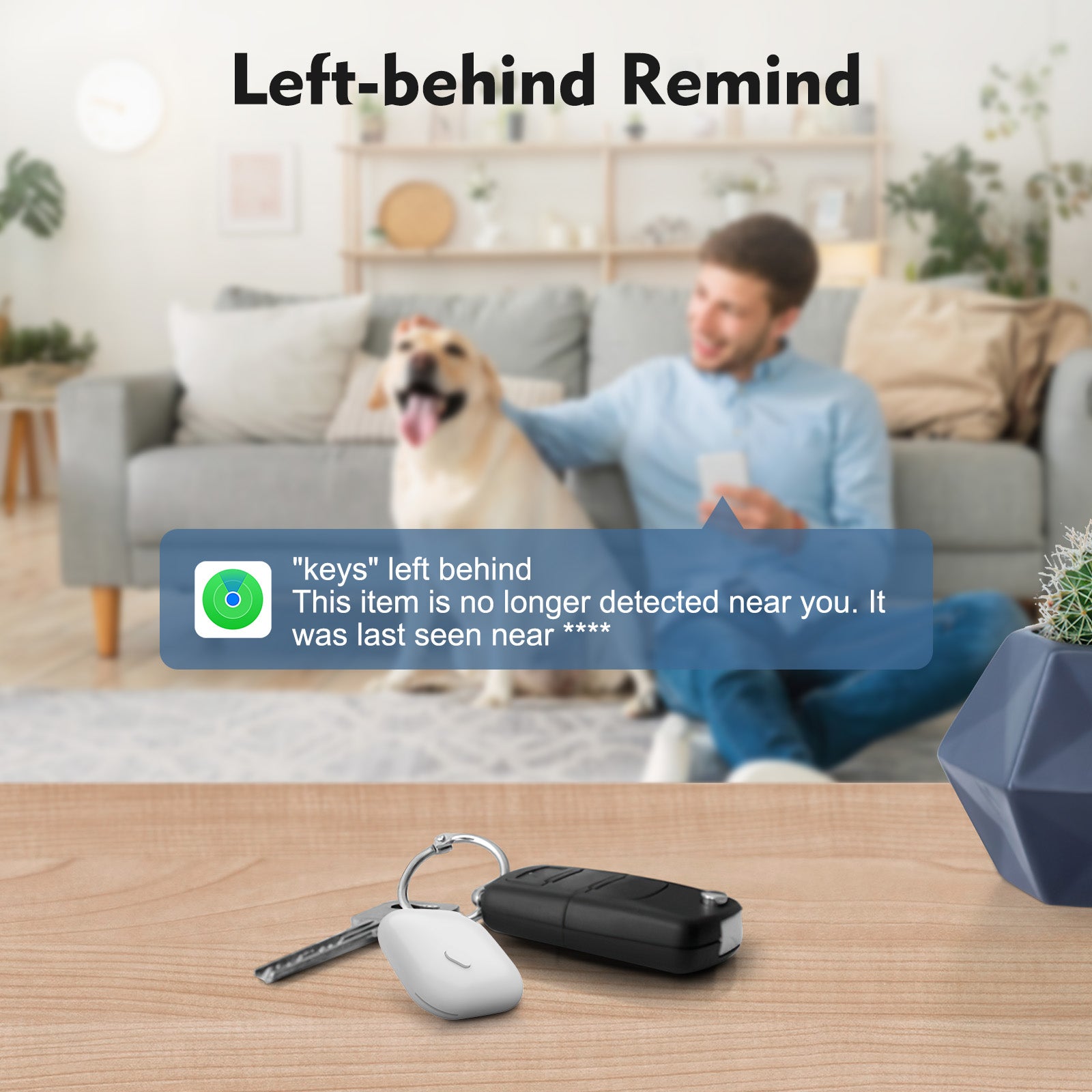 PcEoTllar Bluetooth Tracker, Keys Finder and Item Locator for Apple IOS Find My - 2 Pack - White