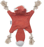 Load image into Gallery viewer, PcEoTllar Fox Dog Toy with Squeaker, Stuffless Plush Dog Toy Squeaky Toys Cotton Rope Dog Toy
