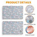 Load image into Gallery viewer, PcEoTllar Dog Cooling Mat, Ice Cooling Pad for Dogs and Cats, Water Injection Cooling Dog Bed Mats for Home, Travel and Crates - XL

