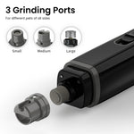 Load image into Gallery viewer, PcEoTllar Dog Nail Grinder, 2 Speed Rechargeable LED Dog Nail Trimmer, Clipper for Dogs and Cats, Black
