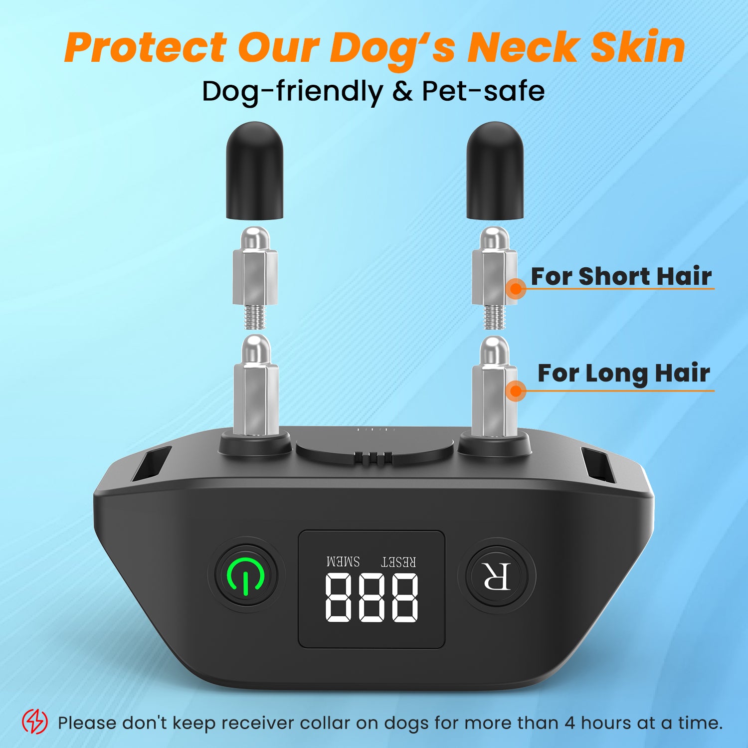 PcEoTllar Shock Collar for 2 Dogs, 4 Modes Beep Vibration Shock Dog Training Collar, IPX7 Waterproof Dog Bark Collar for Training Small Medium Large Dogs