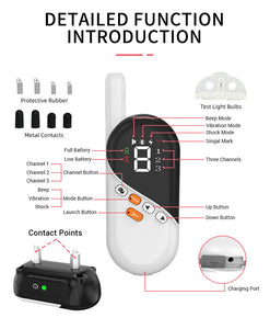 PcEoTllar Shock Collar for Small Dogs, Large Cat Training Collar, Rechargeable Dog Training Collar with Remote for Medium Dogs