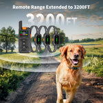 Load image into Gallery viewer, PcEoTllar Dog Shock Collar - 3200Ft Dog Training Collar with Remote for Small Medium Large Dogs Rechargeable Waterproof Training Collar with Beep (1-9), Vibration(1-99), Safe Shock(1-99), Black
