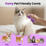 Load image into Gallery viewer, Cat Steam Brush for Shedding, 4-in-1 Rechargeable Pet Grooming Kit with Steam Brush, Self-Cleaning Flea Comb, Nail Clippers &amp; Hair Remover Glove
